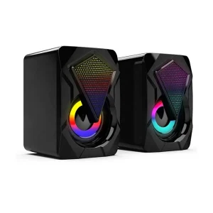 Small Subwoofer Speakers With LED Light Computer Speakers for PC or Laptops