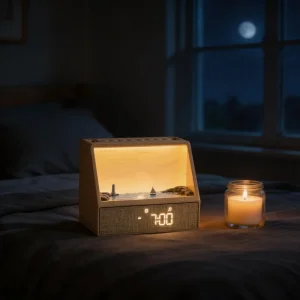 Smart Desk Clock Sleep Aid Device Sunrise Alarm Clock Night Light Wake-up Light BT Speaker 29 White Noise Home Living Room Use