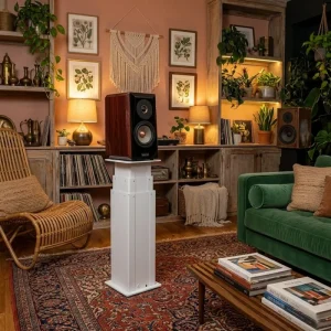Smart Home Automation Motorized Speaker Stand Remote Control Electric Lift Column Support for Luxury Audio Video System
