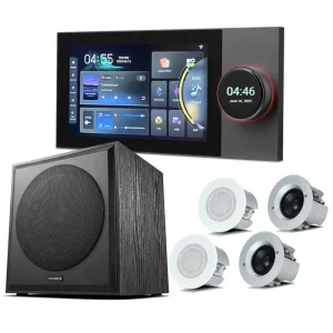 Smart Home Background Music System Super Ceiling Speaker Intelligent Tuya Control Panel Wall Amplifier With Active Subwoofer