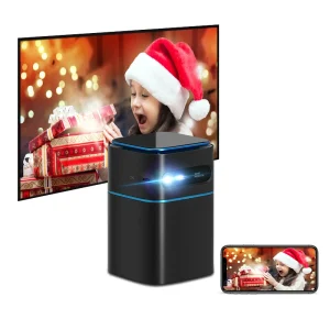 Smart Mini Full HD Android HDMI Portable Mobile Phone Projector Home Theater Wi-fi Outdoor Kids Christmas Gifts