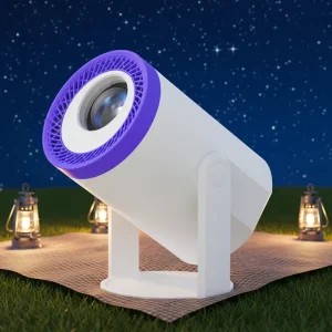 Smart Portable LCD Projector Dual WiFi Quad Core 720P Android 14 Business & Education Use Mini Projector
