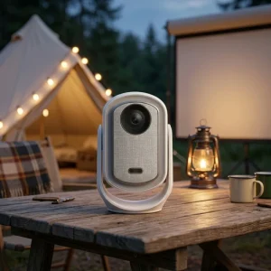 Smart Projector B16 Android TV with WiFi 6 and Bluetooth 5.0 230 ANSI Portable Bedroom Mini Movie Projector Support 1080P