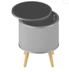 Smart Rotary Subwoofer Bass Speaker Bedside Table Wireless Charging Bluetooth Speaker