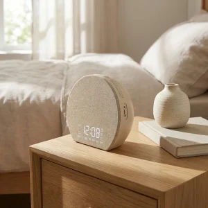 Smart White Noise Sound Machine Wake up Light With Rgb Color Changing Night Light Dimmable Led Digital Alarm Clock for Sleep