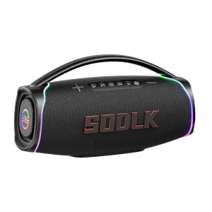 Sodlk 320W High Power Portable Wireless Waterproof Heavy Bass Karaoke Bluetooth Speaker with Dual Microphones