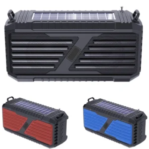 Solar powered Outdoor Multi Functional Handheld Lantern with Bluetooth Speaker Bright Flashlight FM Radio
