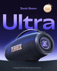 Sonic Boom Ultra Speaker 300W Rated Peak Power Battery Powered Portable Speaker with Subwoofer RGB LED Lighting