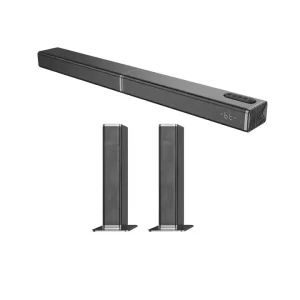 Sound Bar for Smart TV 2 in 1 Detachable Surround Sound System for TV with 3D Surround Bass Effect