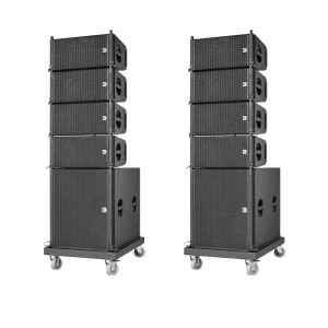 Sound System Two Way Line Array Double 8 Inch Outdoor Powered PA Speaker