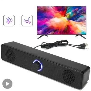 SoundBar Home Theater Sound System Wired Wireless Speaker Sound Bar 3.5mm Audio Cable for Laptop PC TV Gaming
