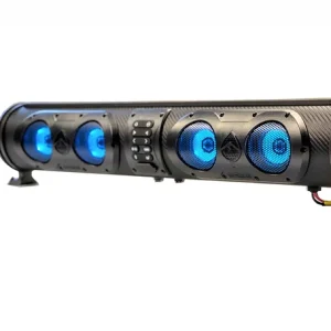 Soundbar 2 Tweeters 4 Mid range 2 Side Mount Woofers Stereo Sound Marine Boat ATV UTV RV BATHROOM