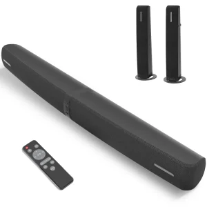 Soundbar for TV with BT/ARC/OPT/AUX Connectivity 2-in-1 TV Soundbar with Remote Control for Home Theater System