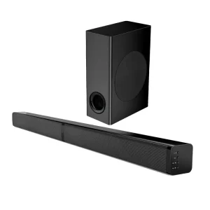 Soundbar with High Sound Quality for V5.3 3 Enclosures Battery Powered for Home Theatre & Karaoke