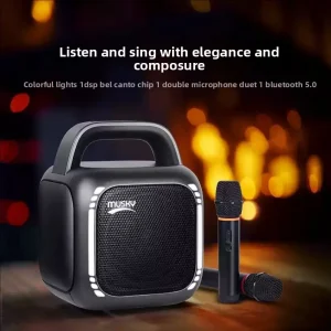 Speaker Outdoor Square Dancing & Home Karaoke Wireless Microphone Portable Handheld Speaker All-in-One