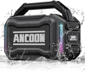 Speaker with Deep Bass 80W IPX6 Waterproof 20H TWS 10000mAh Jobsite Ready