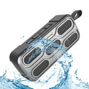 Splashproof Leather Belt Speaker for Outdoor Use