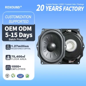 Studio Grade Rich Bass Clear Treble Small Car Speaker Full Range Driver Accessories for Premium Automotive Audio