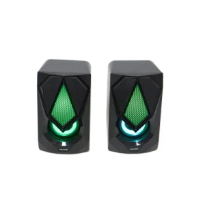 Stylish 7-Colour LED Lights USB Powered Stereo Gaming Speaker B25