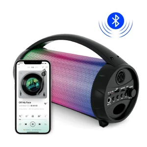 Super Bass 3D Stereo Subwoofer Audio Boombox Portable USB TF Card Music Sound Box RGB LED Wireless HiFi for Bluetooth Speaker