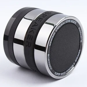 Super Bass Loud Sound Metal Speakers Small Mini Wireless Portable Bluetooth Audio Sound Box Speaker