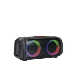 Super Bass Party Boombox Dual 5.25″ Outdoor RGB Speakers 3-5 Hours Play Time Rechargeable Battery Home Audio Player