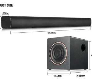 Super Bass Surround Sound 2.1 Active Speaker Home Theatre System with 5.25 Inches Subwoofer