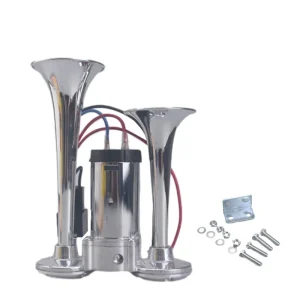Super Loud Dual Horn Speakers 12V 24V 600DB Electric Air Horn Kit with Compressor for Vehicle Car Truck Boat