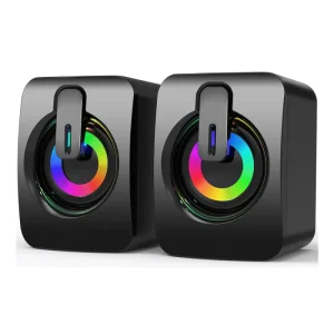 Superior Quality Desktop Amplified Speaker 2.1 Subwoofer Computer LED Light Game Speaker
