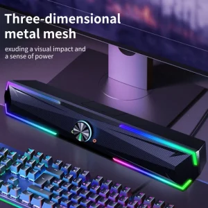 Support CKD SKD Blue Tooth RGB Light PC Gaming Speaker Sound Bar Wireless Computer Soundbar Gaming Speaker