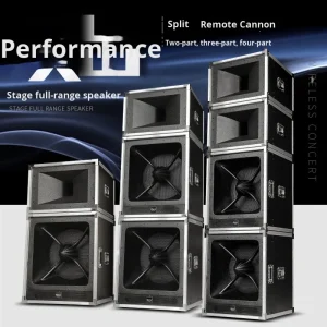 TDK328 Single Dual 18 Inch Bullet Head Long Throw Stacked Speaker Wedding Outdoor Large Scale Performance Stage
