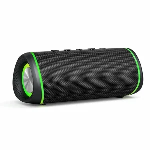 TF IPX5 Waterproof 10W Powered Music Player Rechargeable RGB LED Light Wireless Portable Bluetooth Speakers