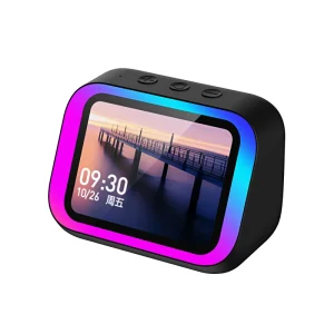 TF26 Pro AI Smart Speaker LCD Large Screen Desktop Alarm Clock Wireless Speaker Handsfree BT Calling Portable Speaker