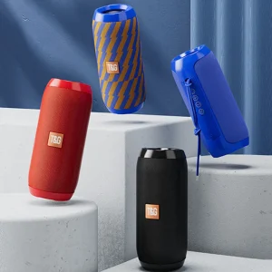 TG117 Cross Border Explosions for Bluetooth Speaker Portable Fabric Small Audio TWS Wireless Subwoofer LED USB Mini for Parties
