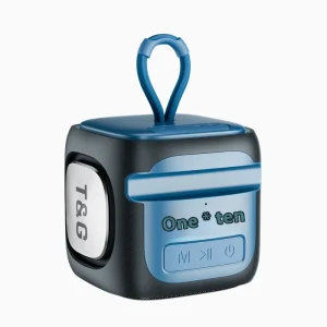 TG359 Portable Bluetooth Speaker Mini Wireless Audio Home Radio RGB LED Lighting High Volume Clock Microphone for Outdoor Use