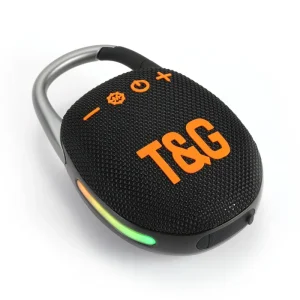 TG447 pulse RGB LED light Portable Waterproof IPX4 Wireless HiFi Speaker Outdoor Mini BT Speakers hook Climbing mountains