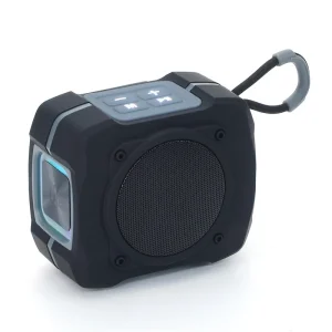 TG661 Bass Wireless Portable BT Mini Speaker Stereo Square Mini Woofer Speakers USB RGB LED Light Belt Handle Hook Type-C