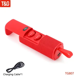 TG807 Portable Wireless Speaker BT Outdoor Speakers Mini In-Ear Earbuds Power Bank 3D Stereo Handle Loudspeaker