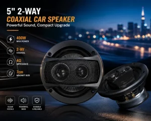 TS A1395S 5 Inch 2 Way Coaxial Car Speaker IMPP Composite Cone PEI Balanced Dome Tweeter Shallow Mount OEM Audio Upgrade