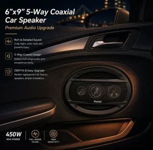 TS A6995R 6×9 Inch 5-Way Coaxial Car Speaker Full Range OEM Replacement Audio 600W IMPP Composite