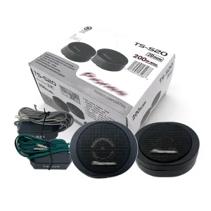 TS S20 Dome Tweeter 3KHz 26KHz 4 Ohms Max 200W 50W RMS Iron Black 20mm 12V Small Speaker for Car All Models