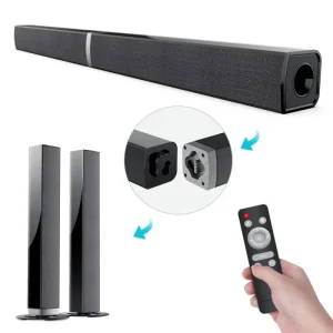 TV Sound Bar Sound Bars for TV BT 5.0 Soundbar 50W 32Inch Split Soundbars Speaker with ARC Optical AUX Connection