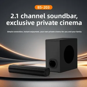 TV Soundbar Speaker 5.1 2-Speaker ABS Material Home Theater Living Room Surround Computer Stereo System