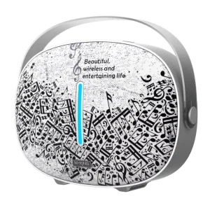 TWS HiFi Soundbox Round T8 Audio Speaker Outdoor Wireless Subwoofer Waterproof Portable Speaker
