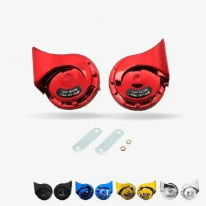 TZ 104 Snail Electric Horn 12V High Tone 300DB Color Plated Waterproof Universal Auto Horn for Car and Truck