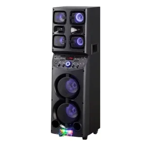 Td0655 Sound Equipment Amplifiers Big Speakers Outdoor Dj Party Karaoke Speakers With 2 Wireless Microphone