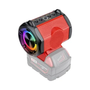 The Speaker Is Compatible with the Milwaukee M18 18v Battery and 30W Cordless Small Speaker