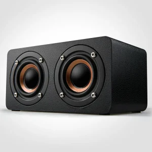 Three way Hifi Style 4 Inch Wooden Speaker Bookshelf Floor Retro Classical Wood Speaker