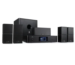 Tonewinner MS-02 New Dolby 5.1 Home Theater System with Amp + Subwoofer + 4 Pcs Surround Sound Speakers + Center Speaker Theatre