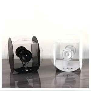 Transparent Blue Tooth BT Speaker 15 Inch Wireless Computer Speaker Box Audio System Professional Music